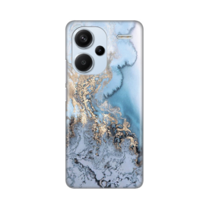 Torbica Silikonska Print za Xiaomi Redmi Note 13 Pro Plus Blue Gold Marble 18