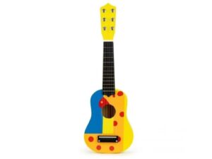 ECO TOYS Drvena gitara za decu sa metalnim §icama cube yellow 18