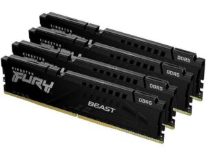 KINGSTON DDR5 128GB (4×32) 5600MT/s CL40 FURY Beast Black XMP (KF556C40BBK4-128) 18