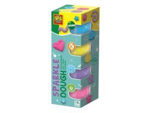 SES CREATIVE Plastelin sparkle 4×90