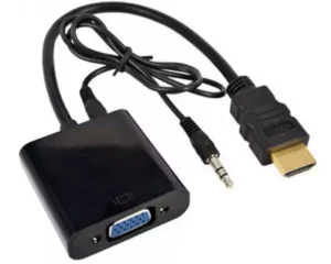 Adapter HDMI M – VGA F + 3.5mm M/F 18