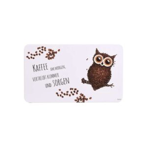 KESPER KSP32369 DEKORATIVNI PODMETAČ ZA DORUČAK MELAMIN 23,5X14CM COFFEE OWL 18