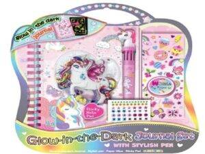 Igraj se Set dnevnik sa spiralom jednorog sa dodacima 1039783