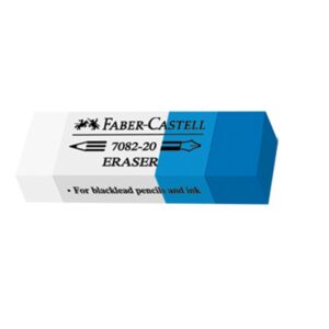 Gumica Faber Castell  belo-plava za mastilo (1/20) 01719 18