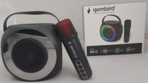 SPK-L2 ** Gembird Bluetooth karaoke zvucnik RGB,10W,1800mAh, USB, microSD, AUX +mikrofon 500mAh(1360