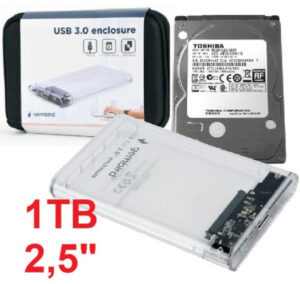 HDD 2.5 * 1TB SET USB 3.0 SATA eksterno kuciste + 1TB MQ01ABD100V TOSHIBA  EE2-U3S9-6 (3899)