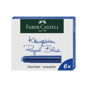 Patrone za naliv pero Faber Castell 1/6 plava 185506 18