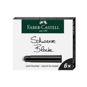 Patrone za naliv pero Faber Castell 1/6 crna 185507 18