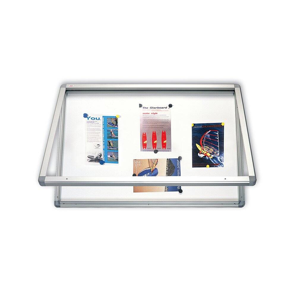 Tabla oglasna 2×3 GS11510 sa vratima i inbus ključem, bela magnetna 150×100