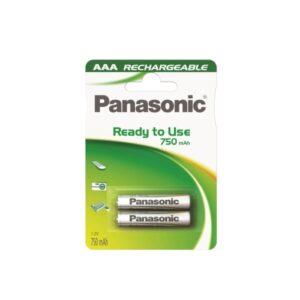 PANASONIC baterije AAA HHR-4MVE/2BP PUNJIVE 750 mAh 2 kom.