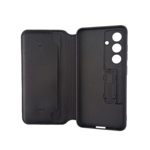 PREKLOPNA FUTROLA  ELEGANT HOLSTER Samsung S25 KARBON