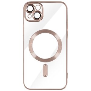 Silikonska futrola MagSafe iPhone 15+ ROZE