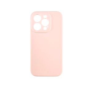 Silikonska SOFT futrola sa zaštitom kamere iPhone 15 PRO BEBI-ROZE