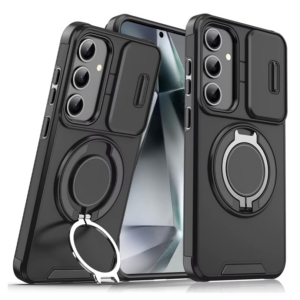 Torbica CamShield Ring stand za Samsung S936B Galaxy S25 Plus crna