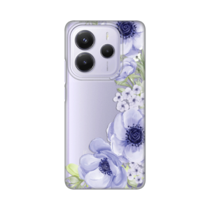 Torbica Silikonska Print Skin za Xiaomi Redmi Note 14 5G Blue Roses