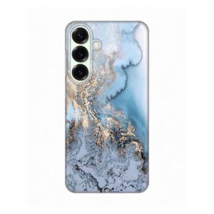 Torbica Silikonska Print za Samsung S936B Galaxy S25 Plus Blue Gold Marble