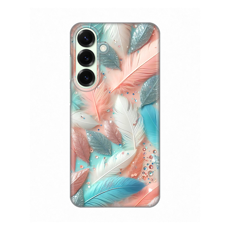 Torbica Silikonska Print za Samsung S936B Galaxy S25 Plus Pastel Feathers