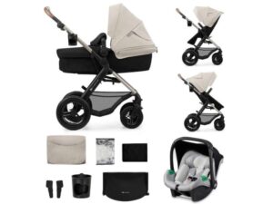 KINDERKRAFT Kolica za bebe, set 3 U1 MOOV 2 siva