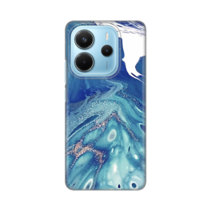 Torbica Silikonska Print za Xiaomi Redmi Note 14 4G Blue Marble