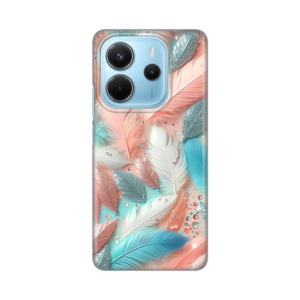 Torbica Silikonska Print za Xiaomi Redmi Note 14 4G Pastel Feathers