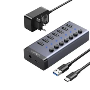 USB Hub 7 port Ugreen CM481 3.0 Tip C DC 12V napajanje