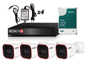 PROVISION Komplet video nadzor: 4x Provision kamere , snimač , HDD 4TB i 4 x napajanje