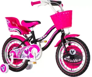 Bicikla HEA160 Little heart 16  Dečija roze crna