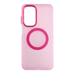 Silikonska futrola Magsafe FLURO COLOR Samsung A36 ROZE