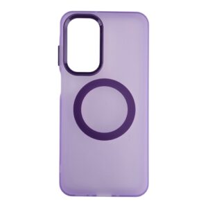 Silikonska futrola Magsafe FLURO COLOR Samsung A56 LJUBIČASTA