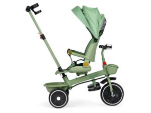 ECO TOYS 2u1 tricikl sa rotirajuim sedistem i sklopivom tendom Green, ECOTOYS