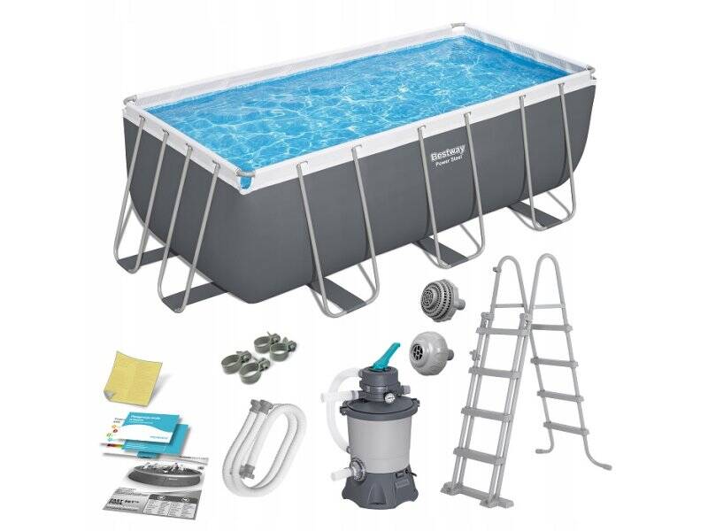 BESTWAY Steel Pro MAX pravougaoni bazen 4.12 x 2.01 x 1.22 m sa pumpom