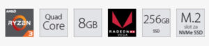 Racunar PC AMD OFFICE računar Ryzen 3 3200G 8GB 256GB
