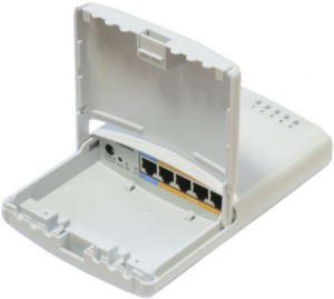 MikroTik RB750P-PBr2 PowerBox(RouterOS L4) with outdoor case