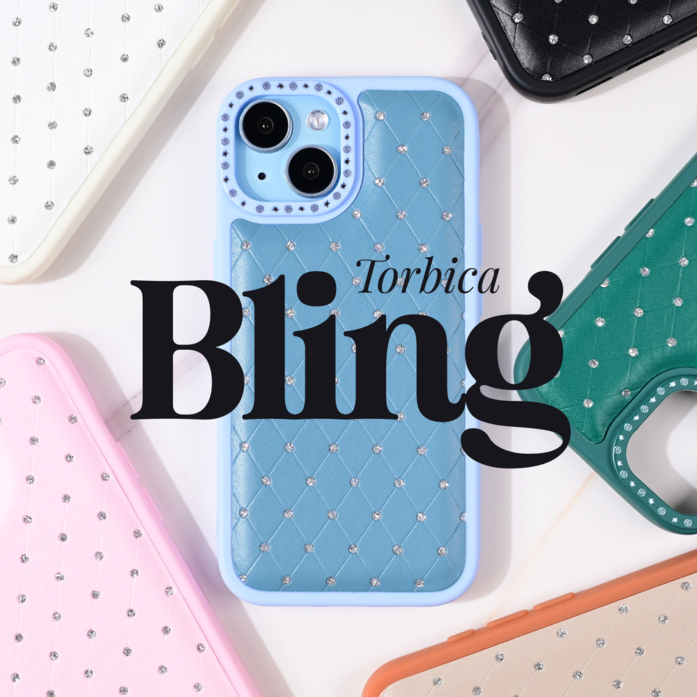 Torbica Bling za Samsung A256B Galaxy A25 5G crna