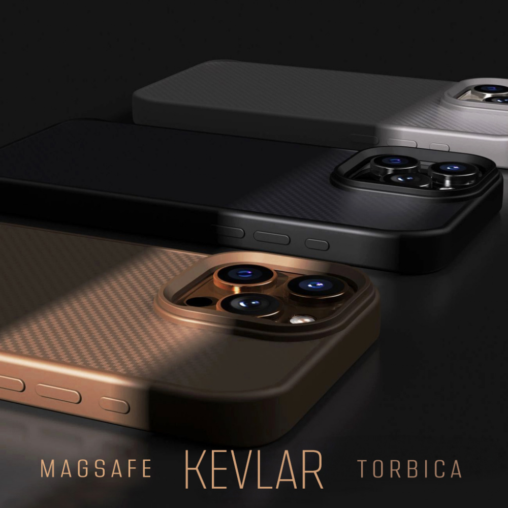 Torbica Magsafe Kevlar za iPhone 14 6.1 crna