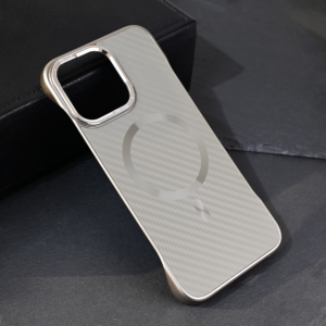 Torbica Magsafe Carbon za iPhone 15 Pro Max 6.7 siva