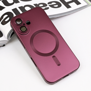Torbica Magsafe Chrome za iPhone 16 6.1 bordo