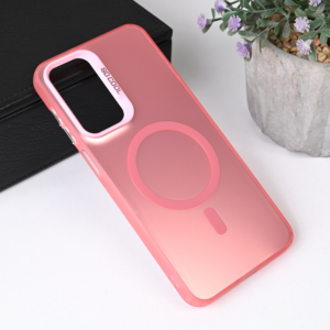 Torbica Magsafe Clear za Samsung A266B Galaxy A26 roze