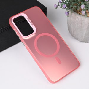 Torbica Magsafe Clear za Samsung A566B Galaxy A56 5G roze