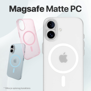 Torbica Magsafe Matte PC za iPhone 16 6.1 bela 19
