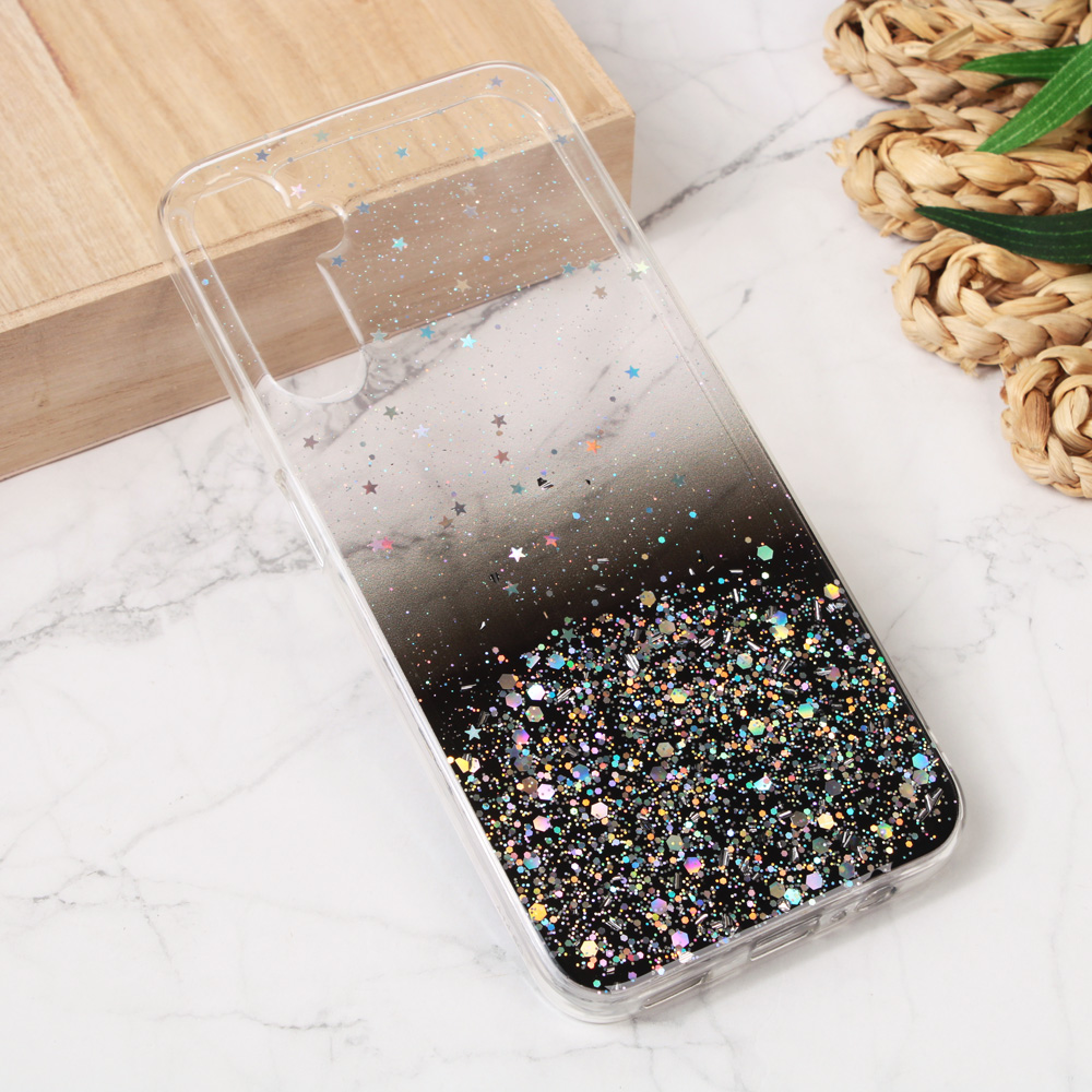 Torbica Silikonska Glitter za Samsung A145R/A146B Galaxy A14 4G/5G crna