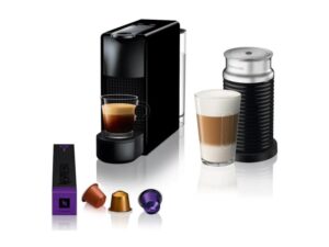 NESPRESSO Essenza Mini Black & Aeroccino Aparat za kafu i aparat za pravljenje pene od mleka (A3NC30EUBK-TX)