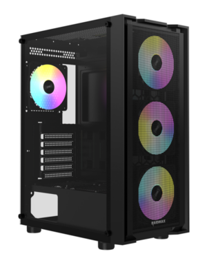 Kuciste Raidmax Vector 216 Black 4 x RGB fan/Window/650W