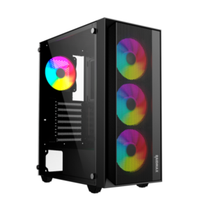 Kuciste Raidmax Vector 100 Black 4 x RGB fan/Window/No-PSU