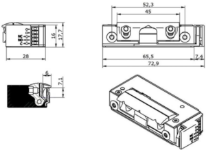 Elektricni prihvatnik O&C 5U8X10 5u 8×10 F.Safe ac/dc MS 3437