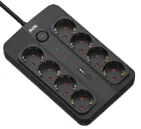 Produžni kabl sa prenaponskom zaštitom sa 8 utičnica MAX MPS-908SB-3M/3m/USB port