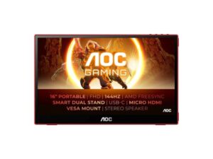 AOC 16G3 15.6 FHD IPS 144Hz Portable Monitor