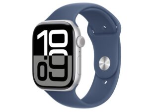 APPLE Watch S10 GPS 46mm Silver Alu Case with Denim Sport Band – M/L (mwwm3qv/a)
