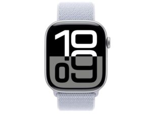 APPLE Watch S10 GPS 46mm Silver Alu Case with Blue Cloud Sport Loop (mwwn3qv/a)