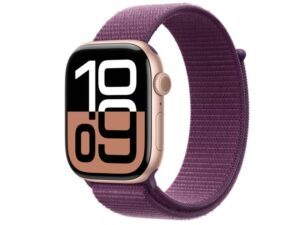 APPLE Watch S10 GPS 46mm Rose Gold Alu Case with Plum Sport Loop (mwwv3qv/a)
